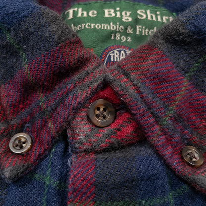 [メンズXXL] 90年代 Abercrombie & Fitch Co./アバクロ ネルシャツ The Big Shirt