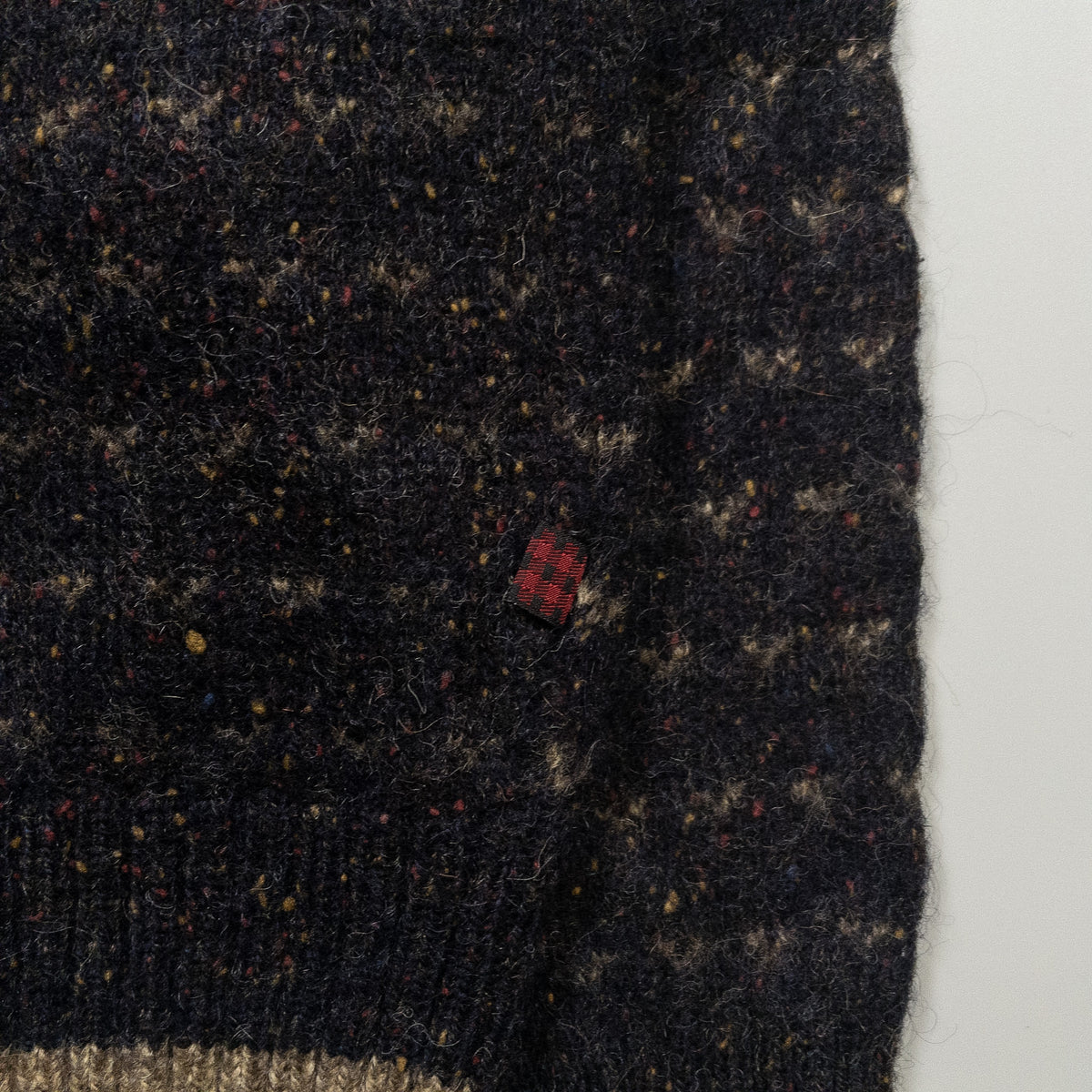 [メンズS] 90〜00年代 Woolrich/ウールリッチ ニット セーター バーズアイ