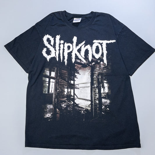 [メンズM] 00年代 Hanes/ヘインズ Tシャツ バンドT バンT Slipknot スリップノット