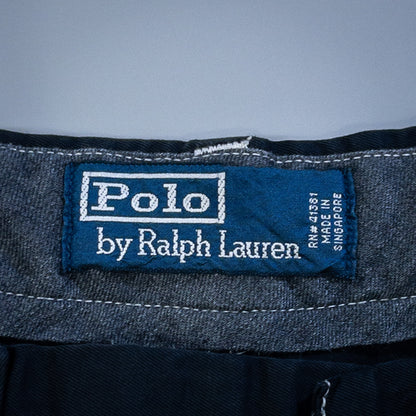 [メンズW34] 90〜00年代 Polo by Ralph Lauren/ポロバイラルフローレン チノパン 黒染め