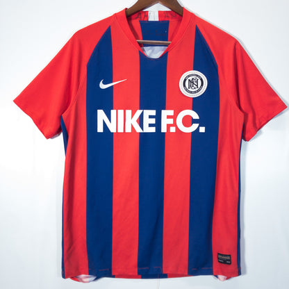 サッカーユニフォーム M レッド ブルー NIKE F.C. ロゴプリント Nike/ナイキ