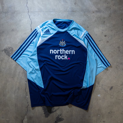 [メンズL] 00年代 adidas/アディダス ゲームシャツ サッカーユニフォーム ニューカッスル・ユナイテッド
