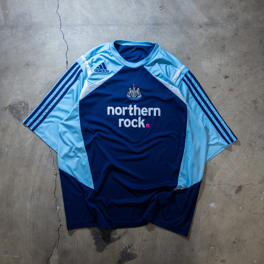 [メンズL] 00年代 adidas/アディダス ゲームシャツ サッカーユニフォーム ニューカッスル・ユナイテッド