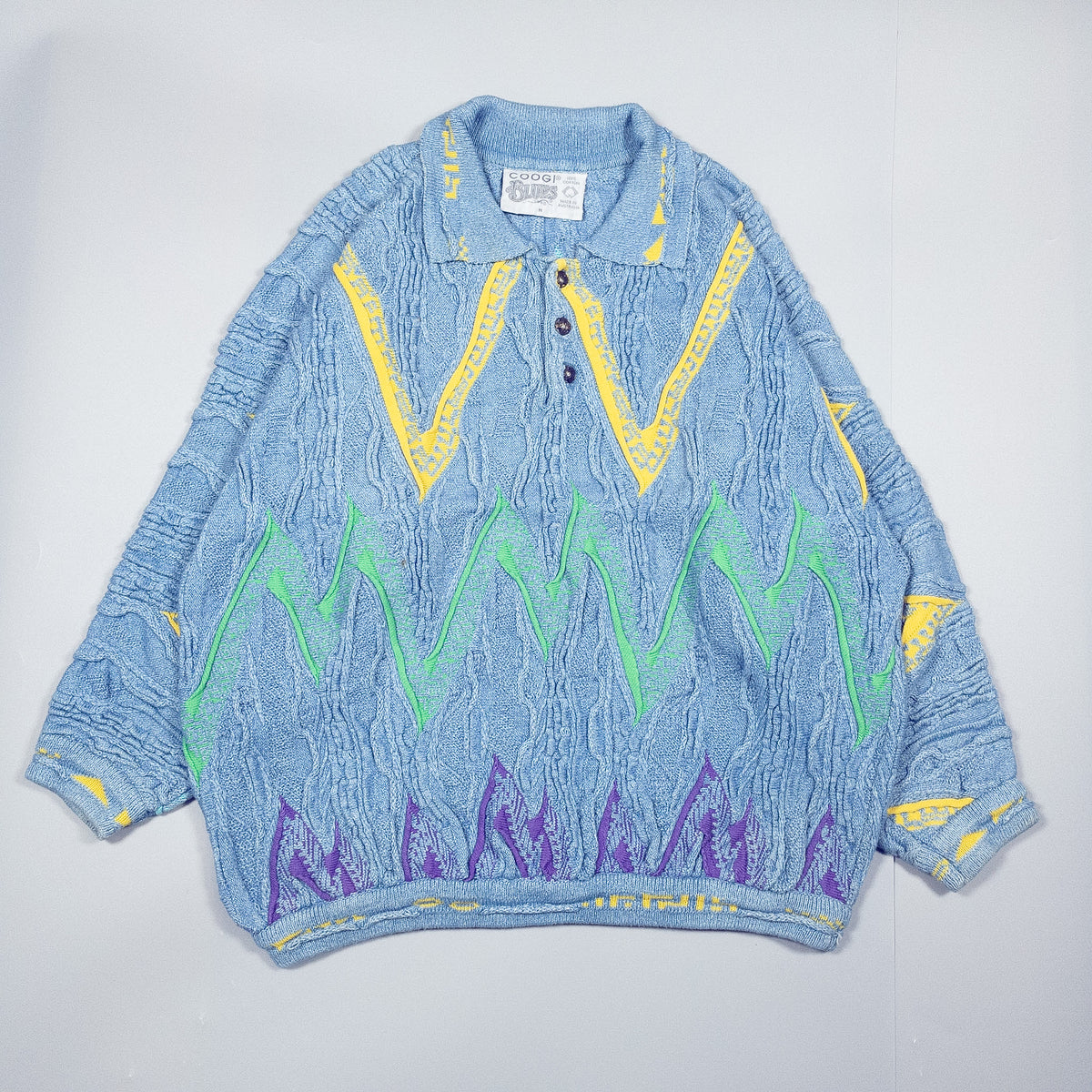 [メンズ3XL] 90年代 COOGI/クージー ニット セーター 3Dニット