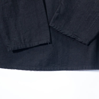 [メンズL] 80年代 長袖シャツ ソ連軍 スリーピングシャツ 黒染め