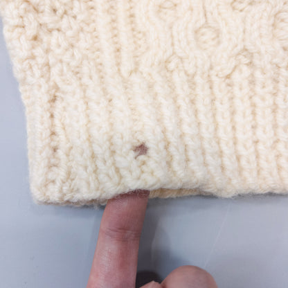 [メンズXL] irish Handknit Gansey ニット セーター ヴィンテージ ハンドニット ケーブルニット