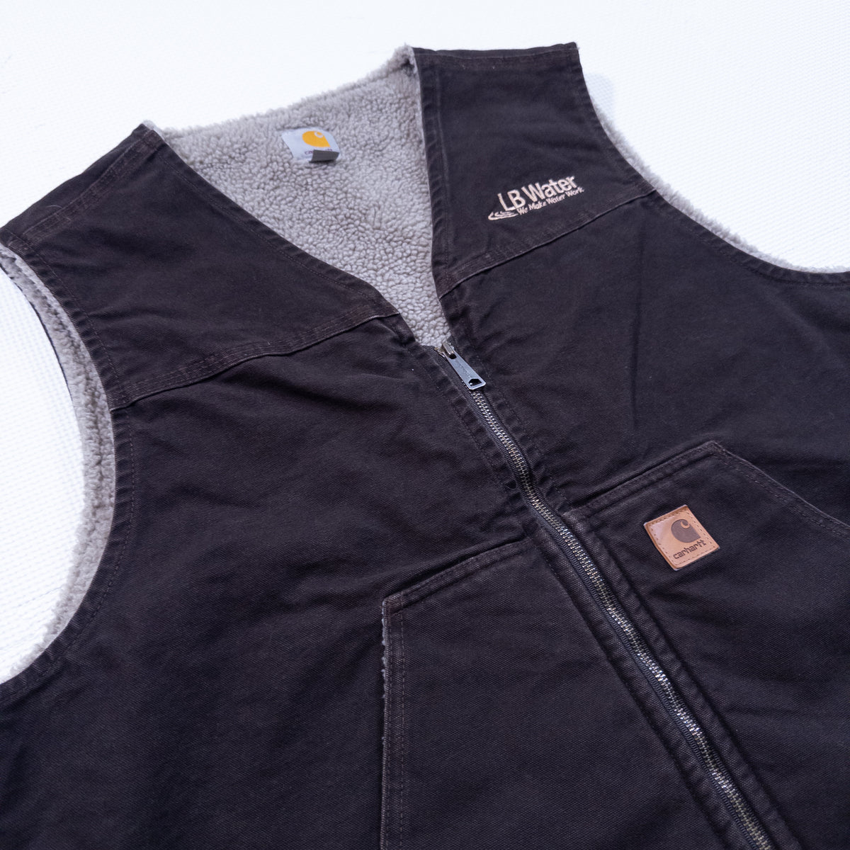[メンズ3XL] 90〜00年代 Carhartt/カーハート ベスト ダックベスト 裏ボア
