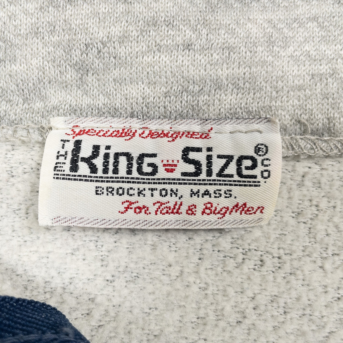 [メンズXL] 60~70年代 KING-SIZE Co. スウェット トレーナー フルジップ 杢グレー