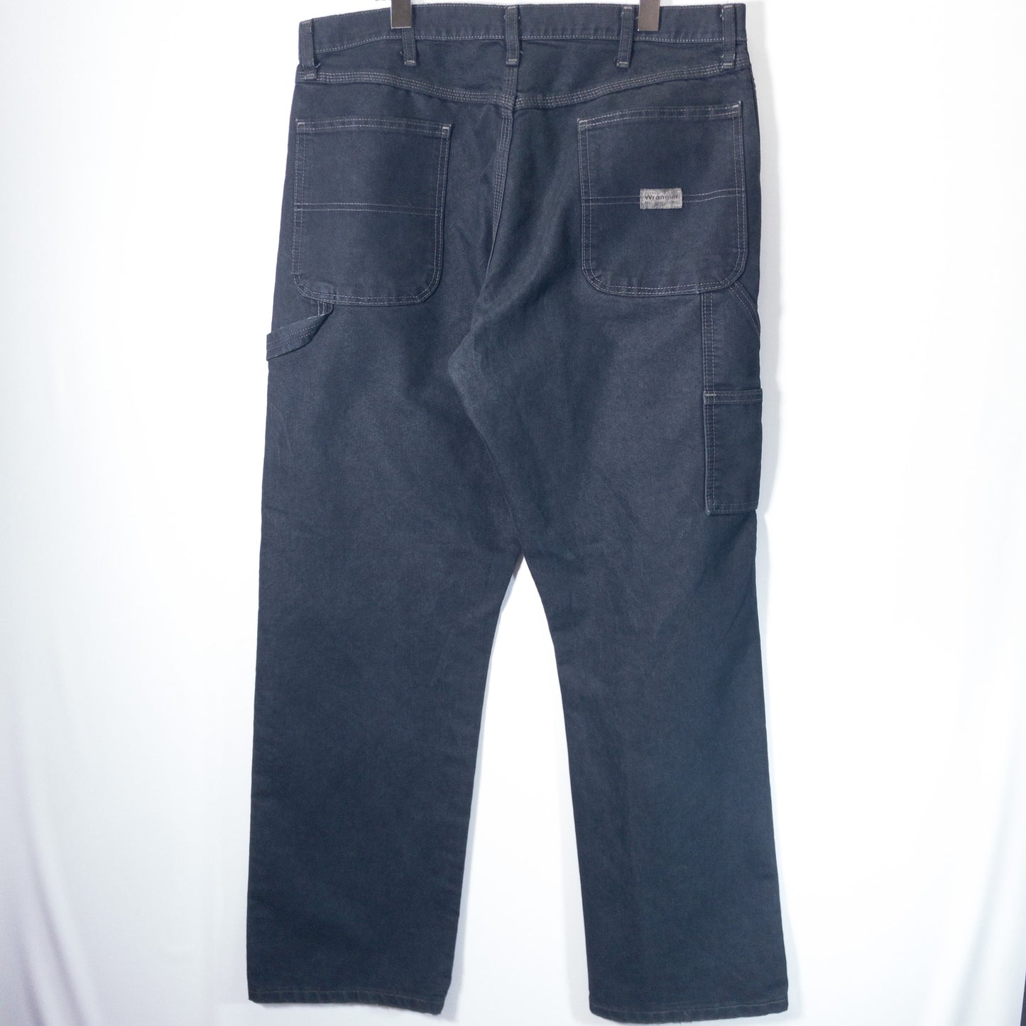 [メンズW35] 00年代 Wrangler/ラングラー ワークパンツ ペインターパンツ 黒染め