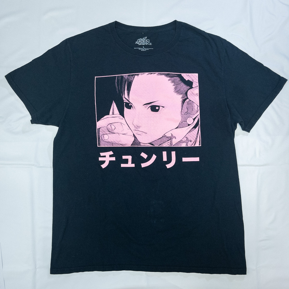 [メンズM] 00年代 STREET FIGHTER ストリートファイター Tシャツ 春麗 チュンリー ゲームT