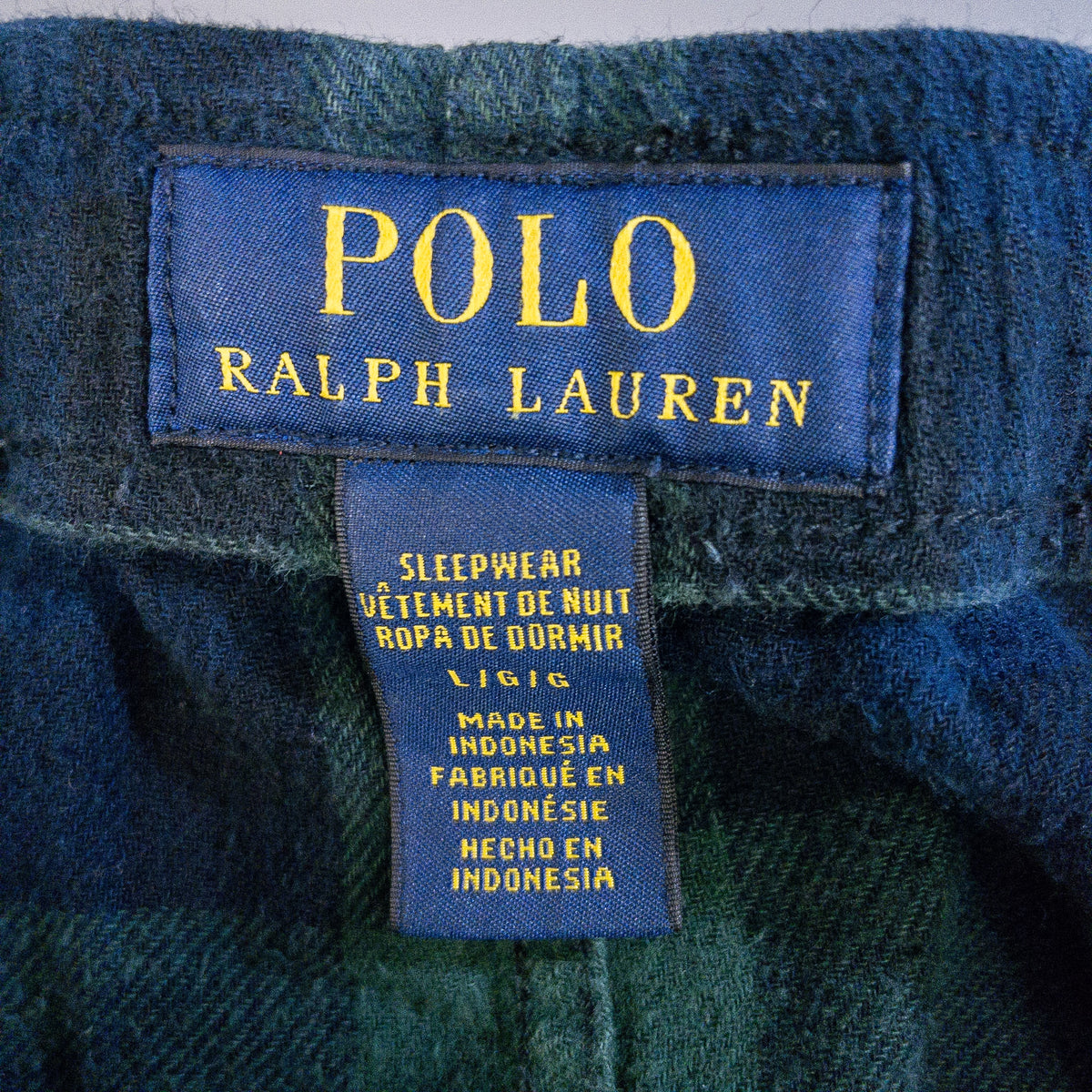 [メンズL] 00年代 Polo Ralph Lauren/ポロラルフローレン イージーパンツ スリーピングパンツ パジャマパンツ ブラックウォッチ