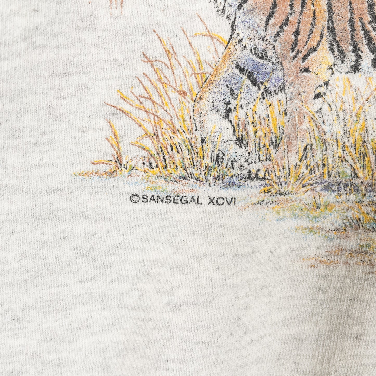 [メンズL] 90年代 SANSEGAL Tシャツ アニマルT アートT 虎