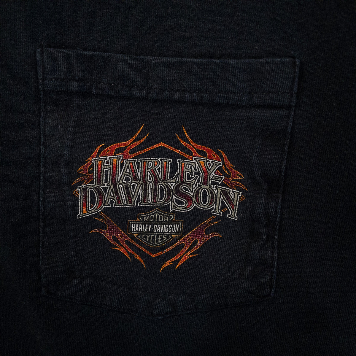 [メンズXL] 00〜10年代 Harley-Davidson/ハーレーダビッドソン Tシャツ ポケットロゴプリント