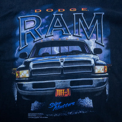 [メンズXL] 00年代 Hanes/ヘインズ Tシャツ DODGE RAM ダッジラム アメ車 アドバタイジングTシャツ