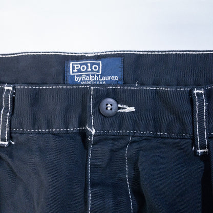 [メンズW28] 90年代 Polo by Ralph Lauren/ポロバイラルフローレン チノパン USA製 黒染め