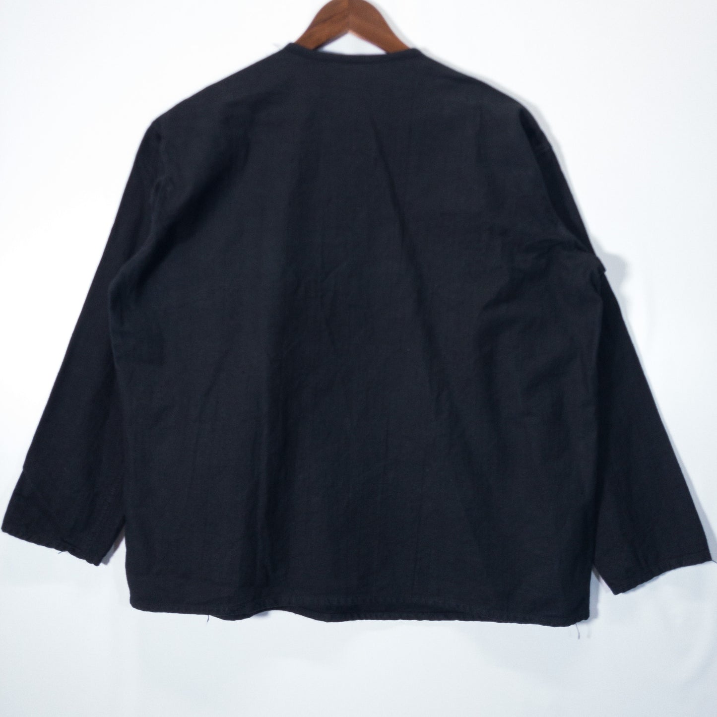 [メンズL] 80年代 長袖シャツ ソ連軍 スリーピングシャツ 黒染め