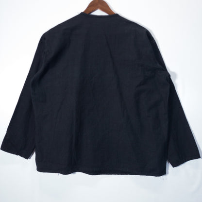 [メンズL] 80年代 長袖シャツ ソ連軍 スリーピングシャツ 黒染め
