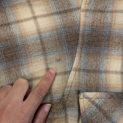 [メンズS] 70〜80年代 PENDLETON/ペンドルトン 長袖シャツ オンブレチェック ウールシャツ