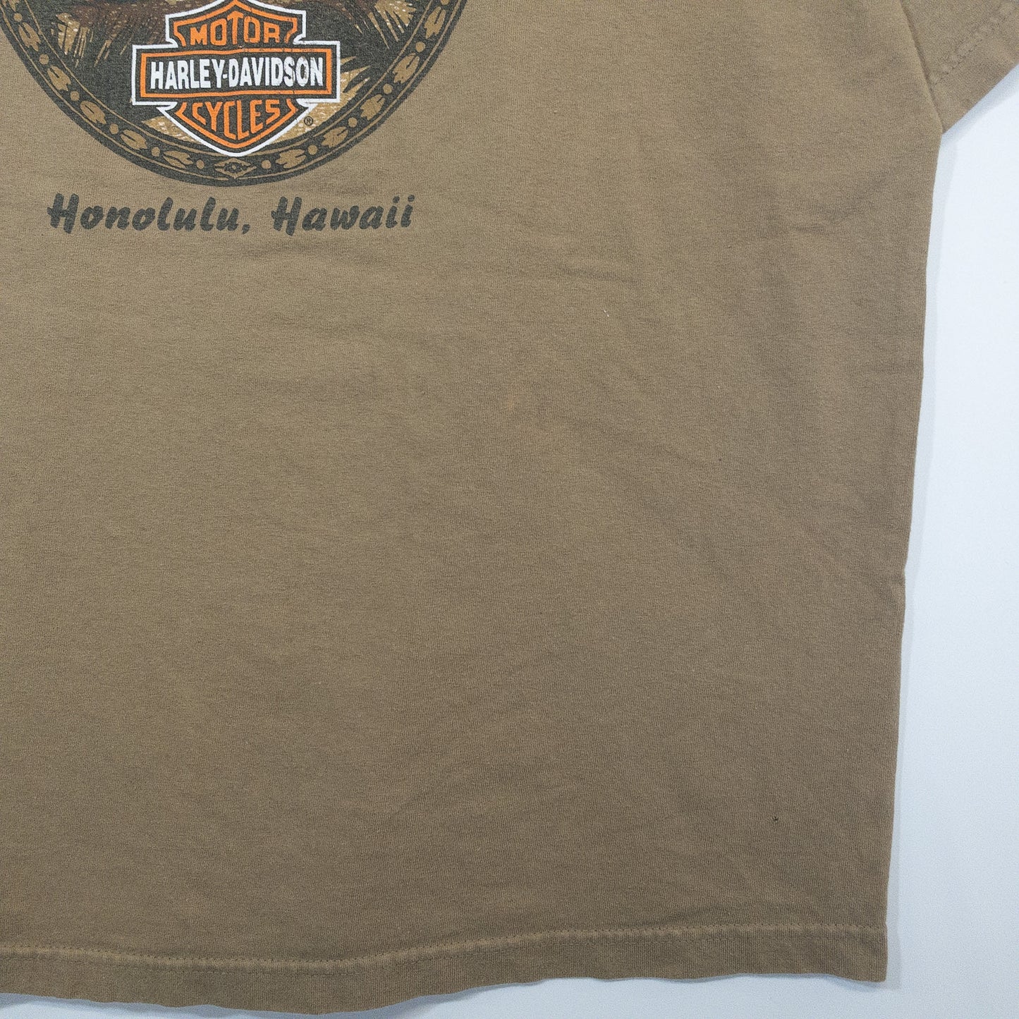 Harley-Davidson ハーレーダビッドソン Tシャツ XL ブラウン ロゴプリント
