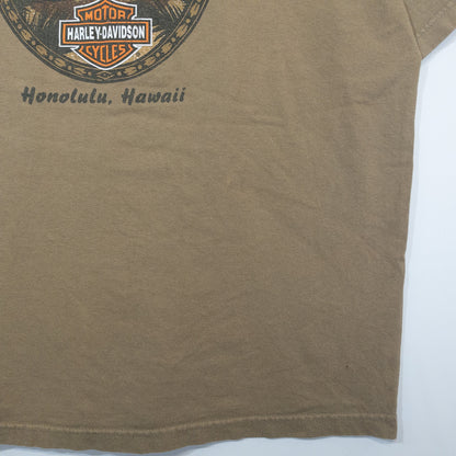 Harley-Davidson ハーレーダビッドソン Tシャツ XL ブラウン ロゴプリント