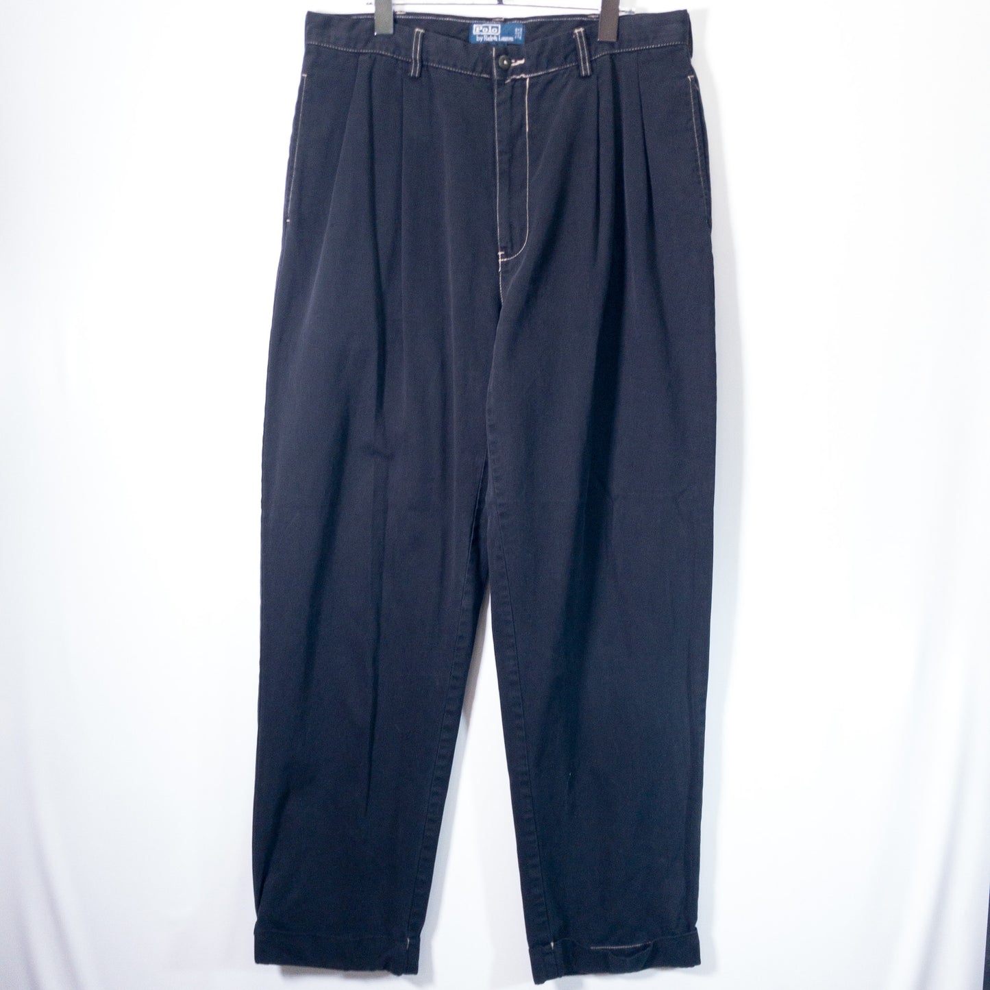 [メンズW33] 90〜00年代 Polo by Ralph Lauren/ポロバイラルフローレン チノパン HAMMOND PANT 黒染め