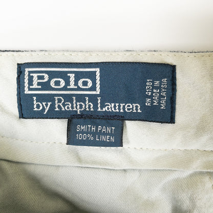 [メンズW29] 90〜00年代 Polo by Ralph Lauren/ポロバイラルフローレン スラックス SMITH PANT リネン