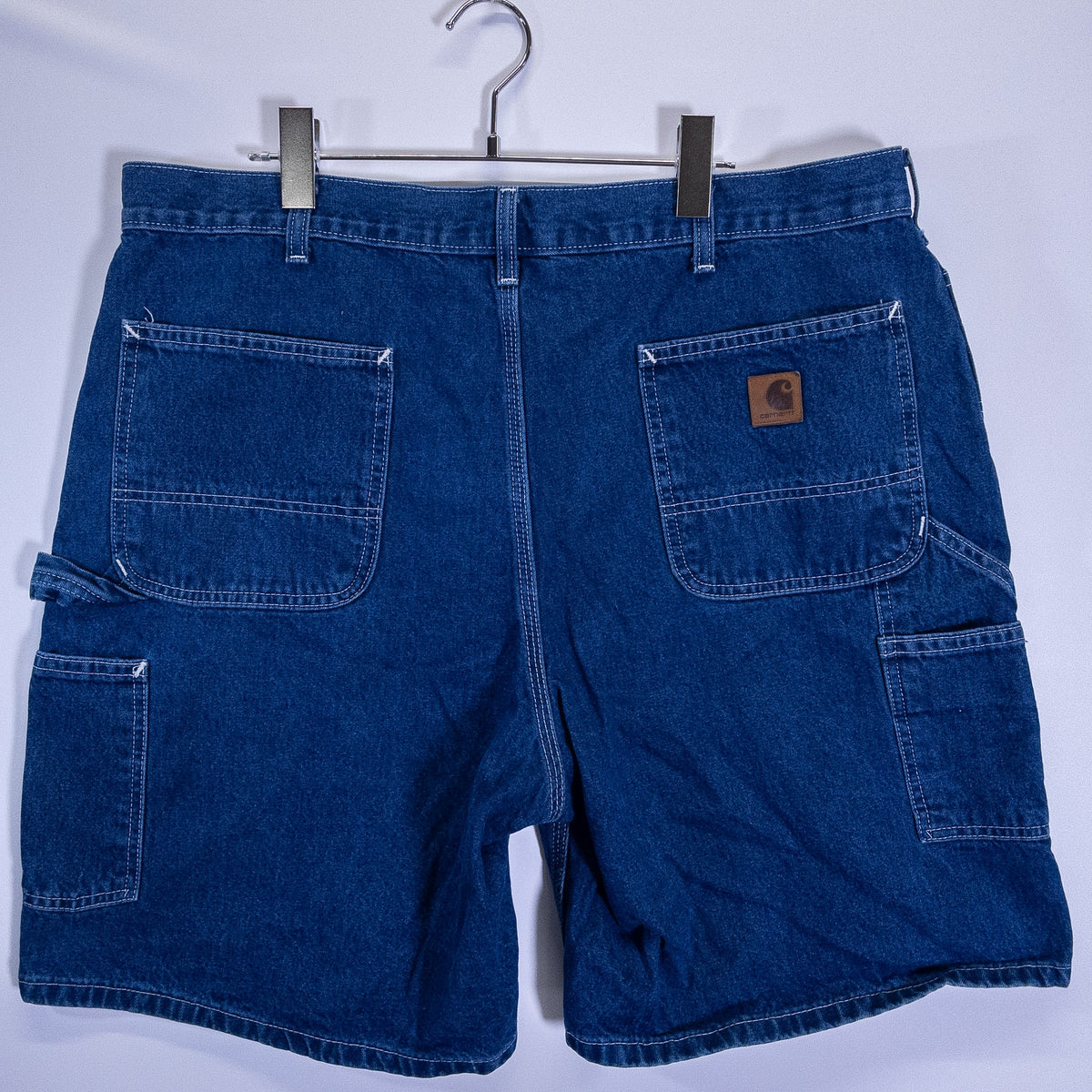 [メンズW38] 00〜10年代 Carhartt/カーハート ショートパンツ・ハーフパンツ デニムショーツ ロゴ