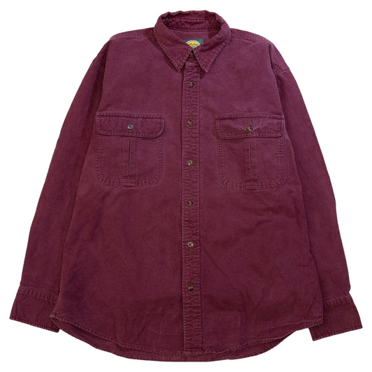 [メンズL] 90〜00年代 Cabela's/カベラス ネルシャツ シャモアクロスシャツ