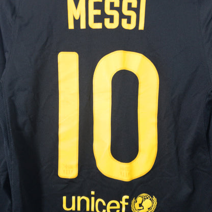 [メンズXS以下] 00年代 Nike/ナイキ 長袖シャツ ゲームシャツ サッカーユニフォーム FCバルセロナ メッシ 長袖