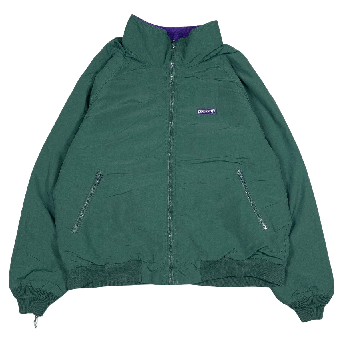 [メンズXL] 90年代 LANDS' END/ランズエンド スコールジャケット 裏地フリース USA製