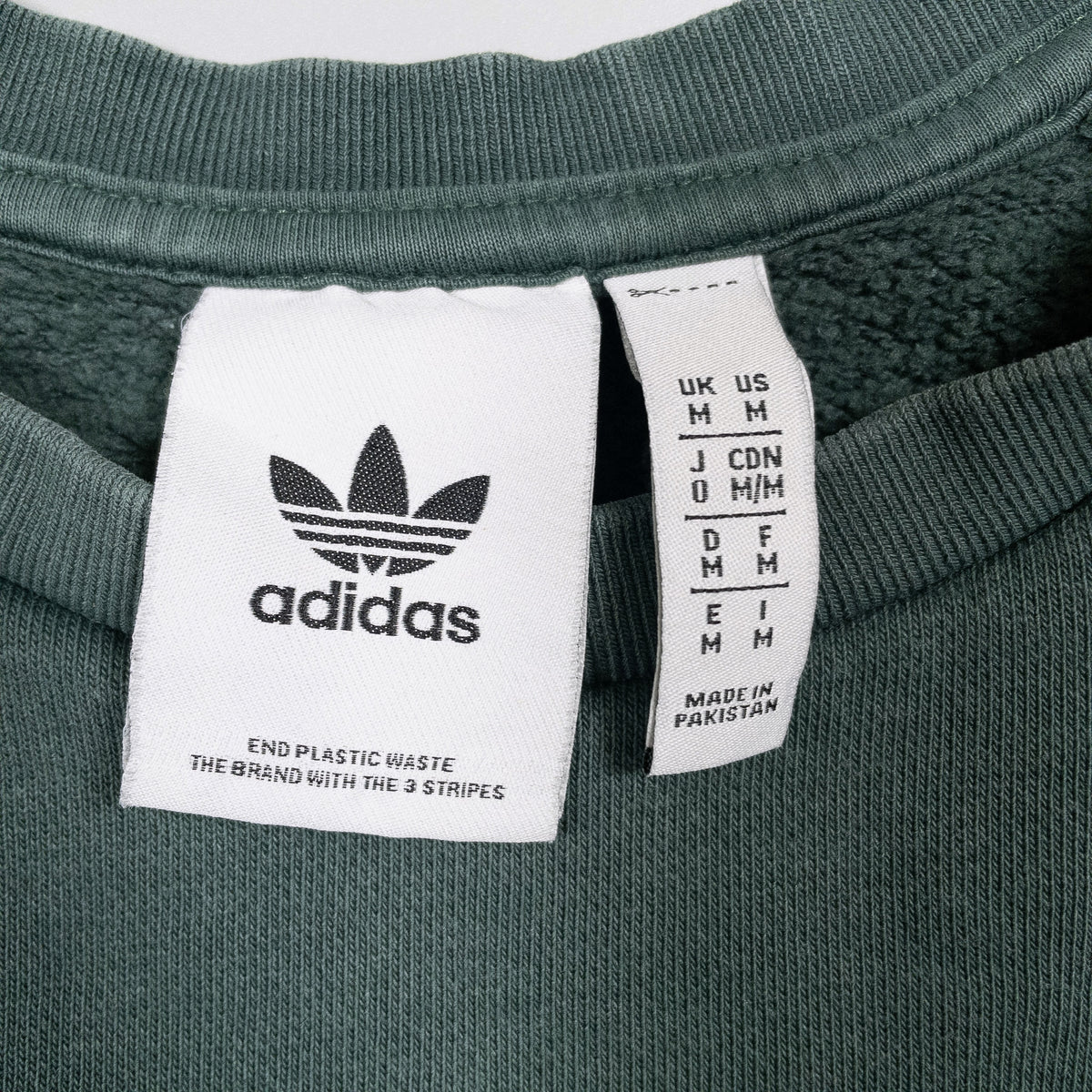 [メンズL] 00年代 adidas/アディダス スウェット トレーナー ワンポイント