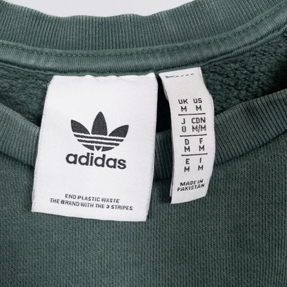 [メンズL] 00年代 adidas/アディダス スウェット トレーナー ワンポイント