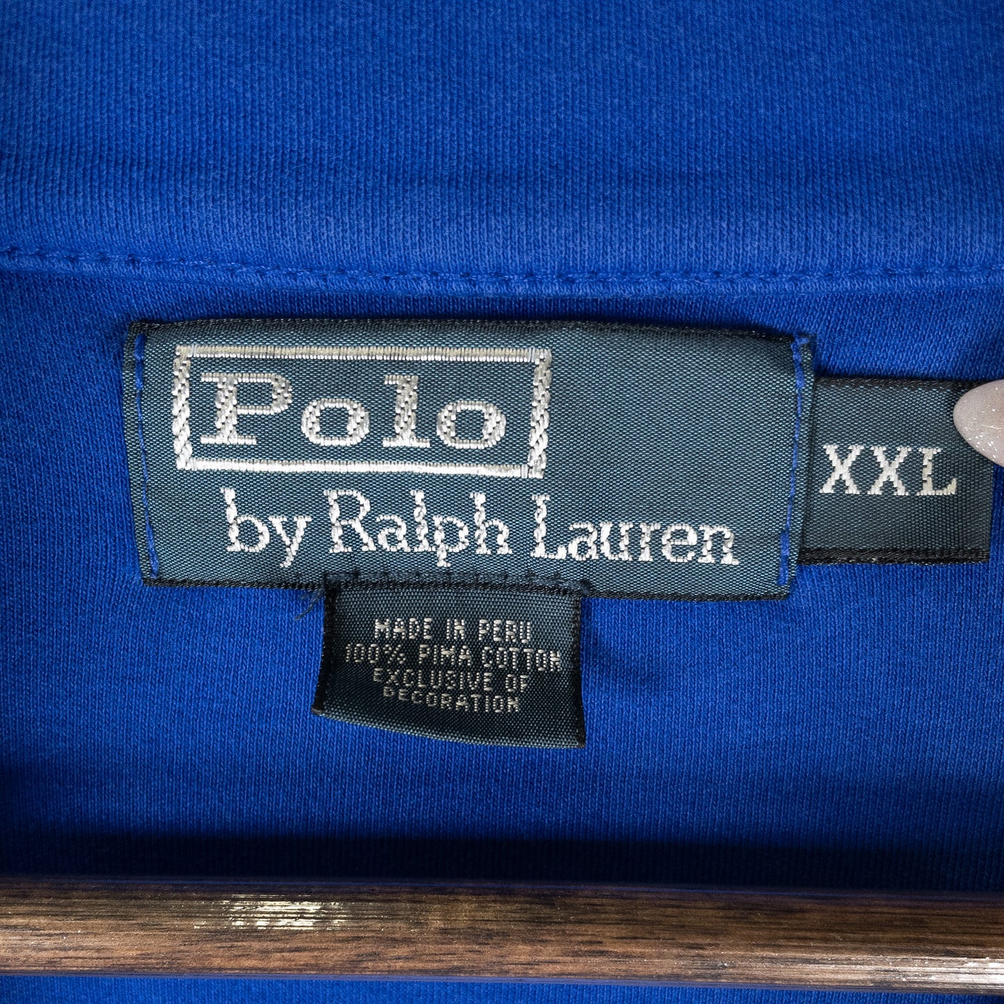 [メンズ3XL] 90〜00年代 Polo by Ralph Lauren/ポロバイラルフローレン スウェット トレーナー ハーフジップ 薄手