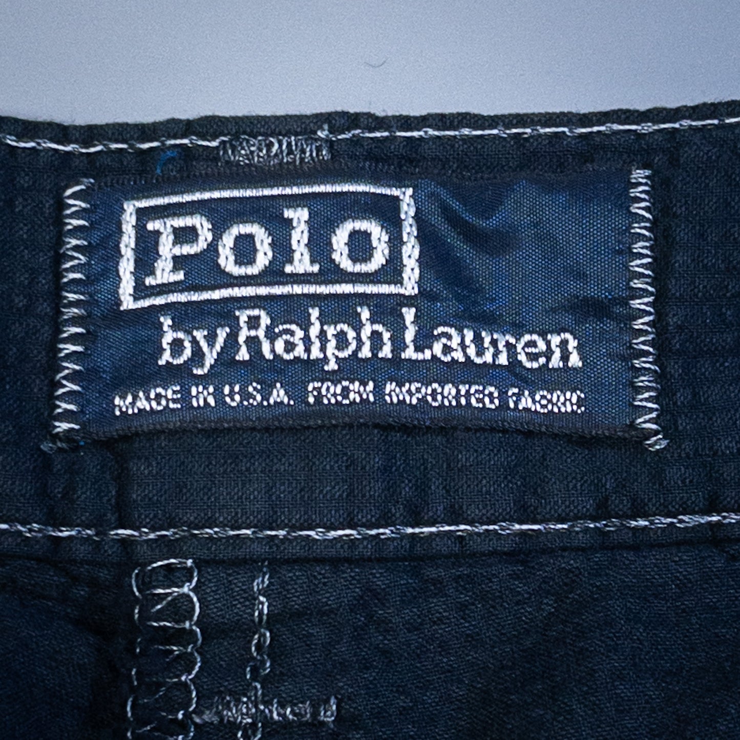 [メンズW30] 90年代 Polo by Ralph Lauren/ポロバイラルフローレン スラックス シアサッカー USA製 黒染め