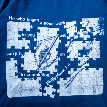 [メンズL] 90年代 Fruit of the Loom/フルーツオブザルーム Tシャツ Markoma Bible Academy アートＴ