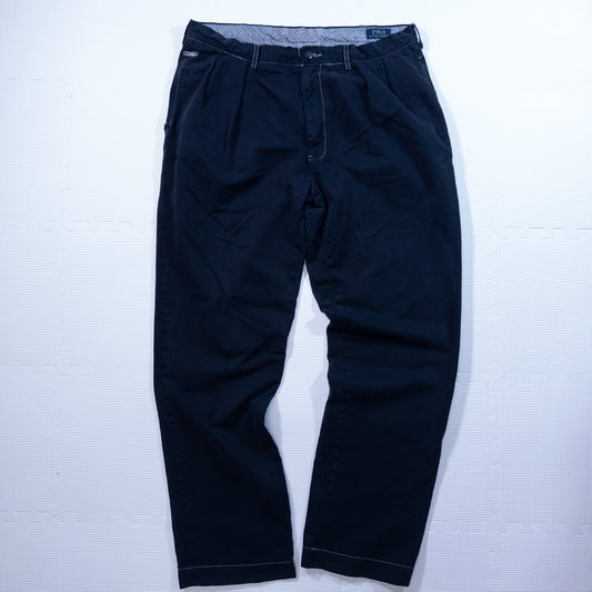 [メンズW35] 00年代 Polo Ralph Lauren/ポロラルフローレン チノパン 黒染め
