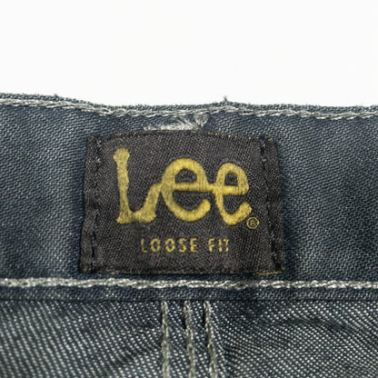 [メンズW40] 00年代 Lee/リー ワークパンツ ペインターパンツ 黒染め