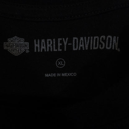 HARLEY-DAVIDSON ハーレーダビッドソン Tシャツ XL ブラック バイクイラストプリント