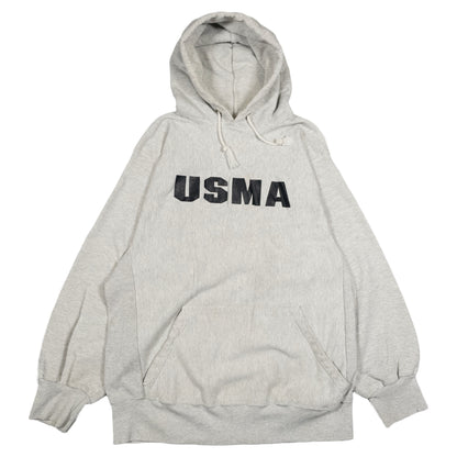 [メンズL] 90〜00年代 パーカー USMA ミリタリー リバースウィーブ型