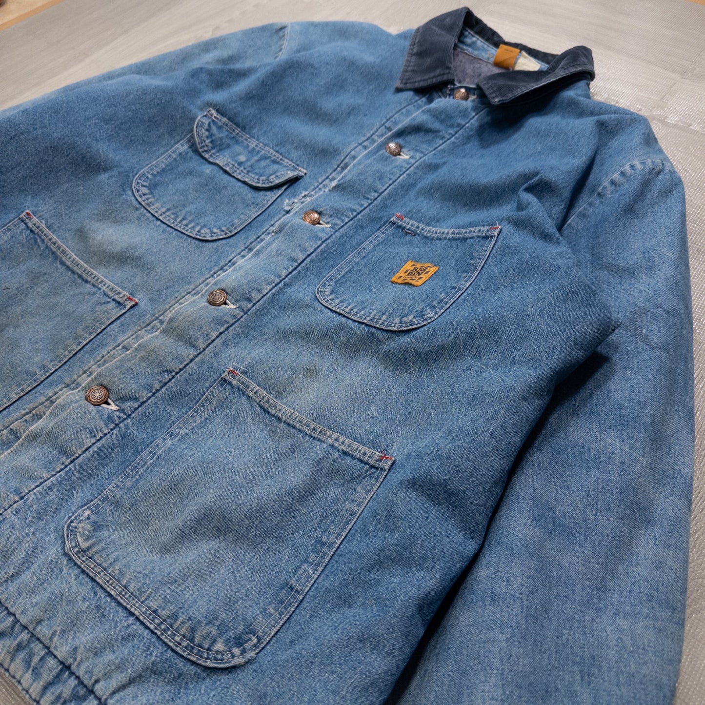 70s 80s BIGBEN by Wrangler ビッグベンバイラングラー デニムカバーオール デニムジャケット アウター メンズXL相当 USA製