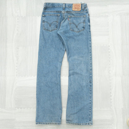 古着 00s Levi’s リーバイス517 ボタン裏4002 デニムパンツ フレアパンツ ベルボトム W32 L34 USA製 インディゴブルー