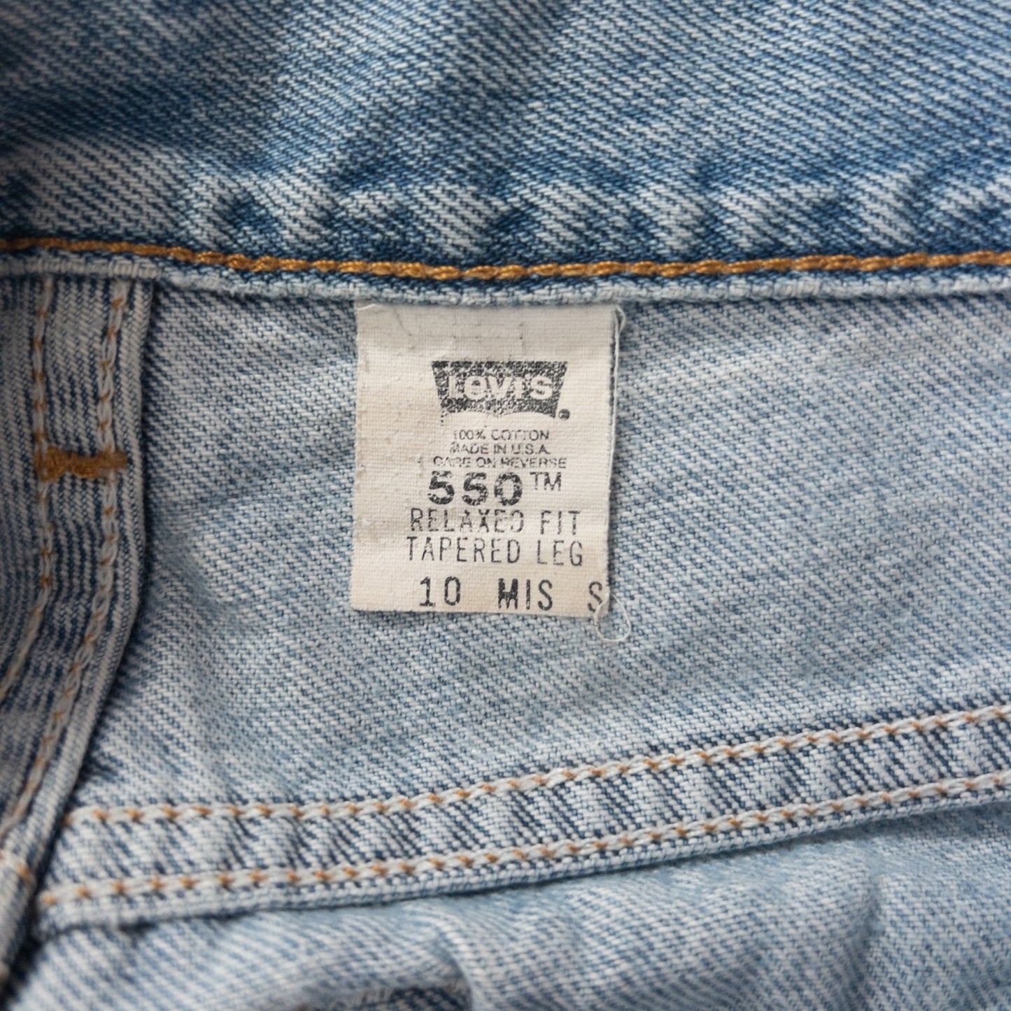 古着 Levi's リーバイス550 デニムパンツ ボトムス メンズS USA製 インディゴブルー