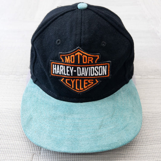 古着 90s HARLEY-DAVIDSON ハーレー ビンテージ ツートンキャップ USA製