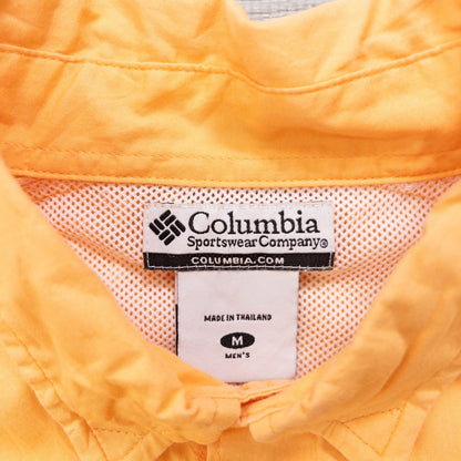 Columbiaコロンビア PFG 無地 フィッシングシャツ 長袖シャツ トップス メンズM タイ製 オレンジ