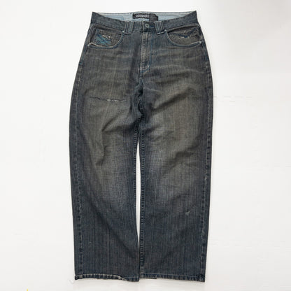 ROYAL BLUE JEANS ヒップホップパンツ デニムパンツ W34 L32 ブラック