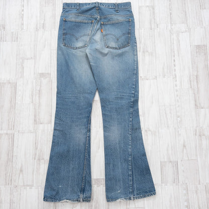 70s Levi’s リーバイス オレンジタブ 646 フレアデニムパンツ ベルボトム W31 カナダ製 ブーツカット