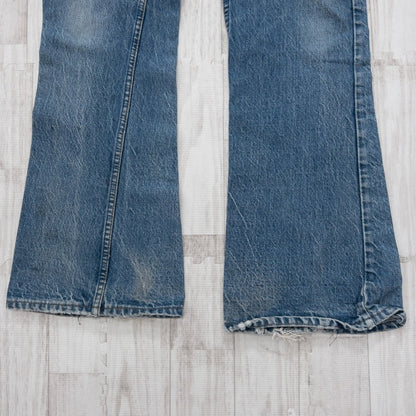 70s Levi’s リーバイス オレンジタブ 646 フレアデニムパンツ ベルボトム W31 カナダ製 ブーツカット