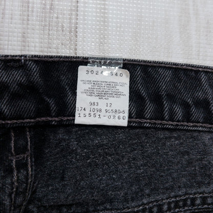 90s 98年製 Levi’s リーバイス 550 ブラック デニムパンツ W32 L31.8