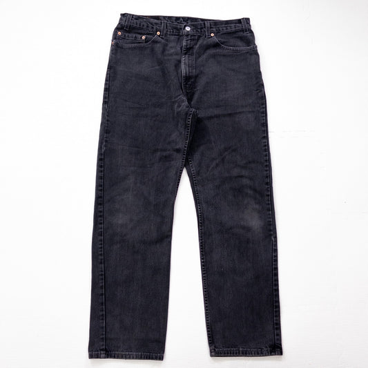 00s Levi’s リーバイス505 REGULAR FIT STRAIGHT LEG デニムパンツ ブラック W38 L30