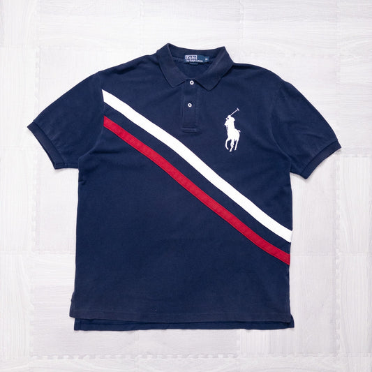 Polo by Ralph Lauren ラルフローレン ポロシャツ  ビックロゴ ネイビー XL